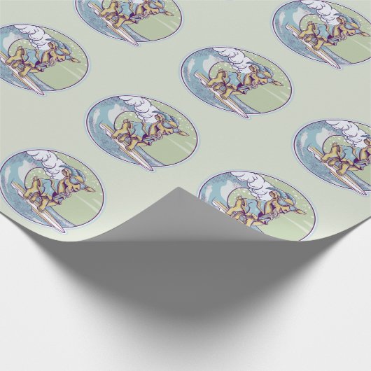 geitensurfen cadeaupapier (Hoek)