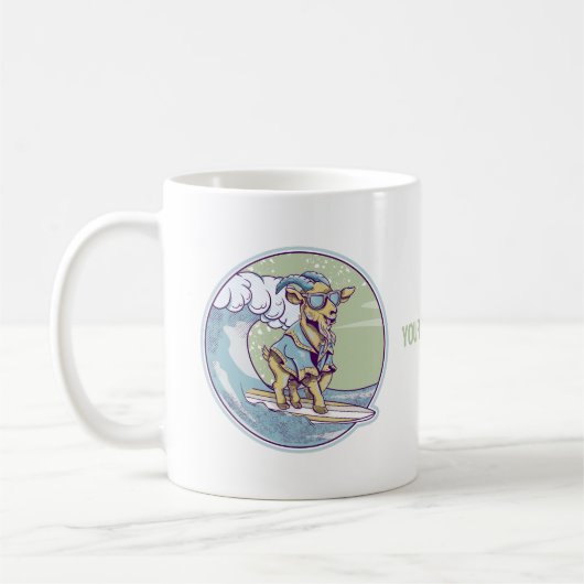geitensurfen koffiemok (Links)