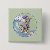 geitensurfen vierkante button 5,1 cm (Voorkant)