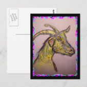 geitentekening briefkaart (Voorkant / Achterkant)