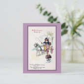 Geitentekening Buggy Verjaardag Briefkaart (Staand voorkant)