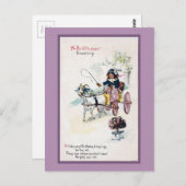 Geitentekening Buggy Verjaardag Briefkaart (Voorkant / Achterkant)