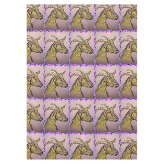 geitentekening tafelkleed (Voorkant)