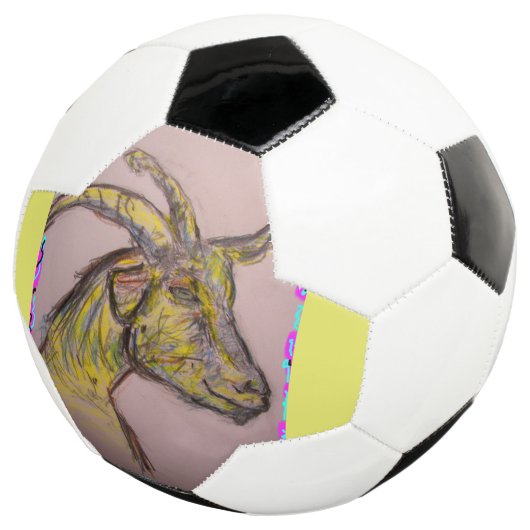 geitentekening voetbal (Drie kwart)