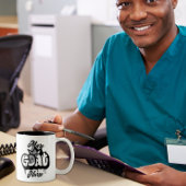 GEITENVERPLEEGSTER GRAFFITI STIJL TWEEKLEURIGE KOFFIEMOK