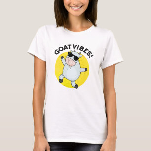 Geitenvibes Grappige Goede Vibes Dierlijke Pun T-shirt