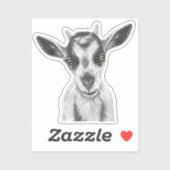 Geitenvinyl Sticker (Vel)