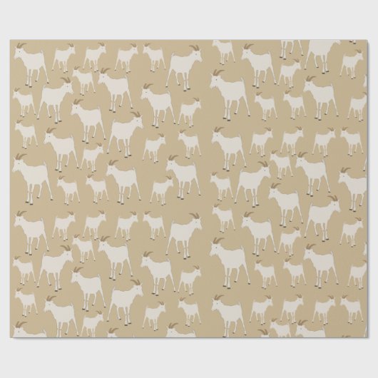 Geitenvlees Boerderij Cadeaupapier (Vlak)