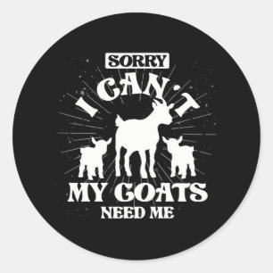 Geitenvlees Boerderij Dierenvriend boer Ronde Sticker