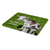 Geitenvlees Boerderij Dierlijke gepersonaliseerde Snijplank (Hoek)