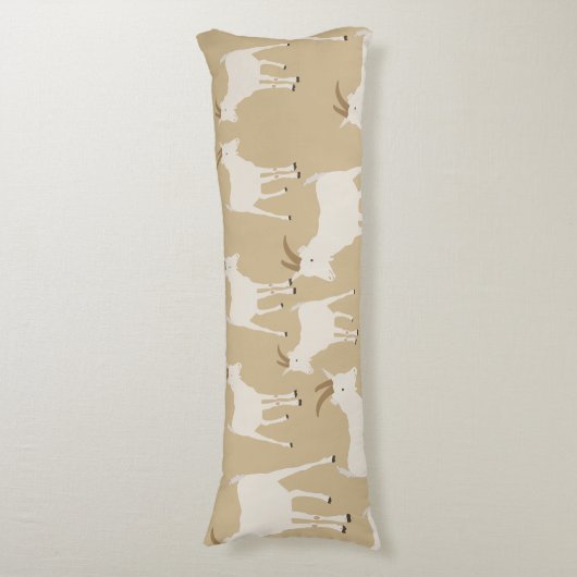 Geitenvlees Boerderij Lichaamskussen (Voorkant Verticaal)