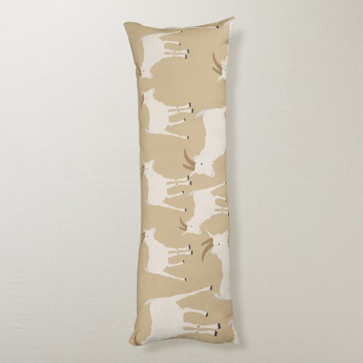 Geitenvlees Boerderij Lichaamskussen (Achterkant (Verticaal))