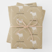 Geitenvlees Eigen dierpatroon Eigen geboortedag Inpakpapier Vel (In situ)