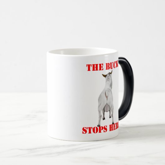 Geitenvlees en -Mok Magische Mok (Voorkant rechts)