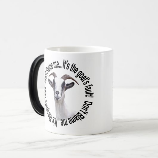 Geitenvlees en -Mok Magische Mok (Voorkant links)