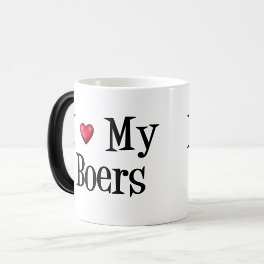 Geitenvlees en -Mok Magische Mok (Voorkant links)