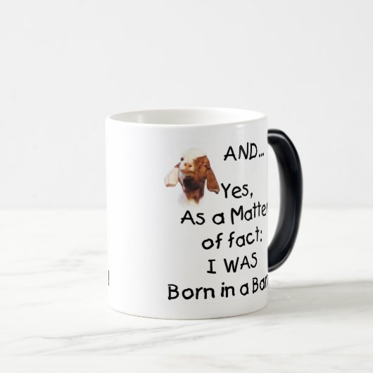 Geitenvlees en -Mok Magische Mok (Voorkant rechts)