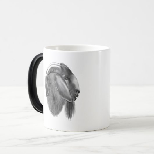 Geitenvlees en -Mok Magische Mok (Voorkant links)