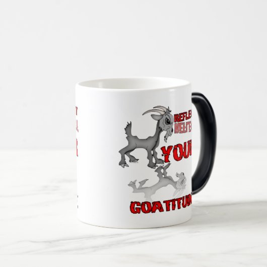 Geitenvlees en -Mok Magische Mok (Voorkant rechts)