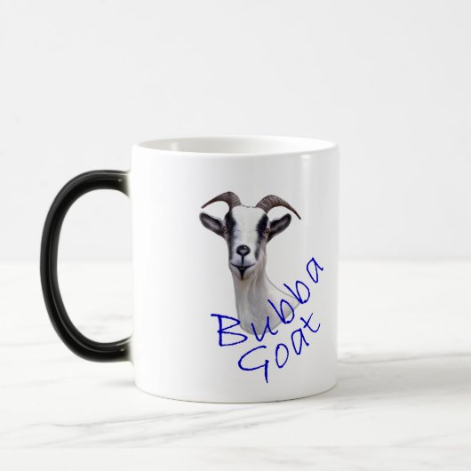 Geitenvlees en -Mok Magische Mok (Links)