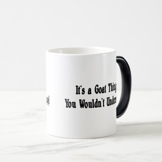 Geitenvlees en -Mok Magische Mok (Voorkant rechts)