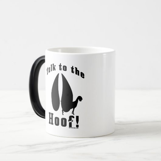 Geitenvlees en -Mok Magische Mok (Voorkant links)