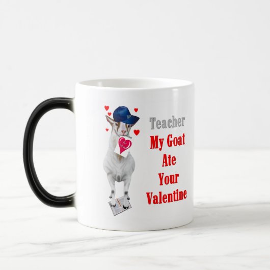 Geitenvlees en -Mok Magische Mok (Links)