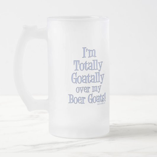 Geitenvlees en -Mok Matglas Bierpul (Links)