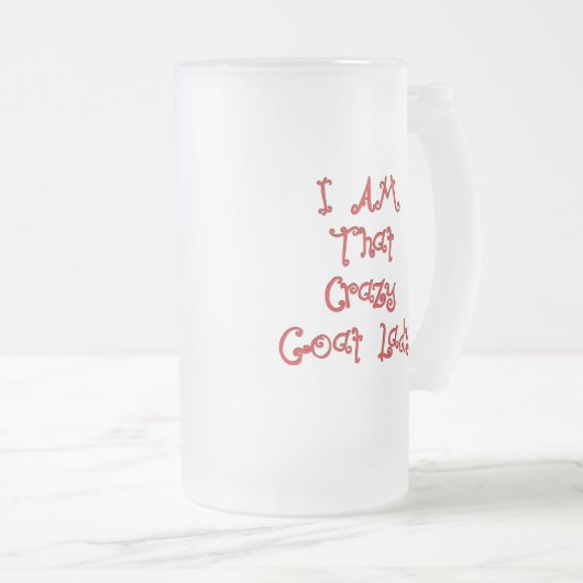 Geitenvlees en -Mok Matglas Bierpul (Voorkant rechts)