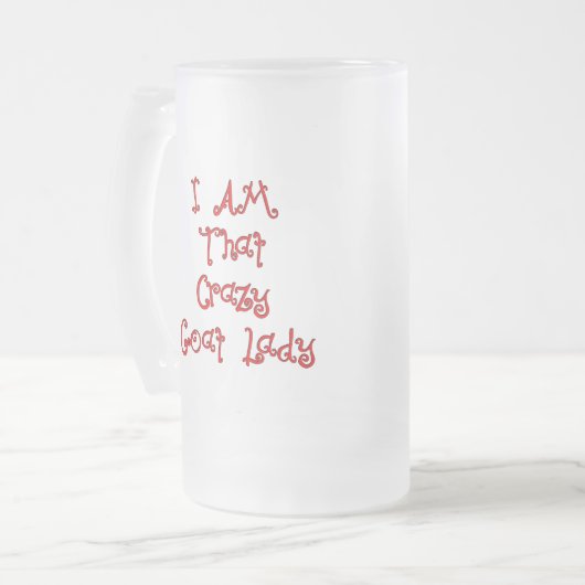 Geitenvlees en -Mok Matglas Bierpul (Voorkant links)