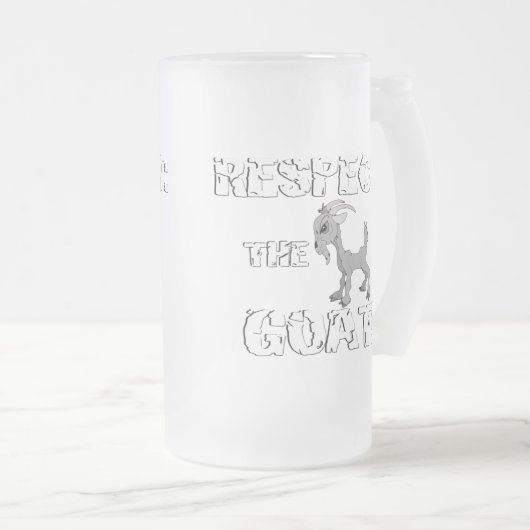 Geitenvlees en -Mok Matglas Bierpul (Voorkant rechts)