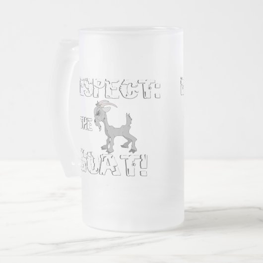 Geitenvlees en -Mok Matglas Bierpul (Voorkant links)