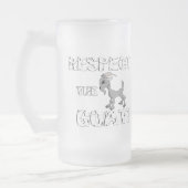 Geitenvlees en -Mok Matglas Bierpul (Links)