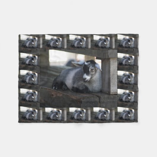 Geitenvlees Fleece Deken (Voorkant (Horizontaal))
