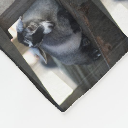 Geitenvlees Fleece Deken (Hoek)