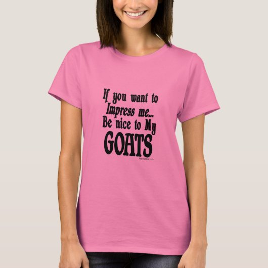 Geitenvlees Gezegde Lang gesleept Shirt voor dames (Voorkant)