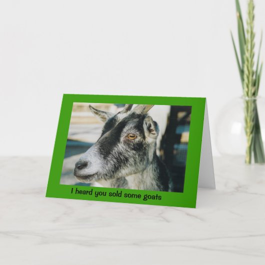 Geitenvlees Kaart (Voorkant)