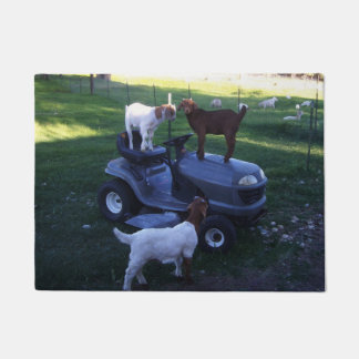 Geitenvlees Kinder als mower Deurmat