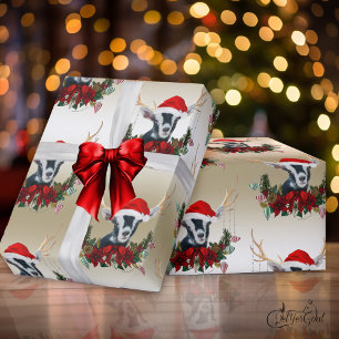 Geitenvlees met kersttaart Alpiene Baby Goat Antle Cadeaupapier