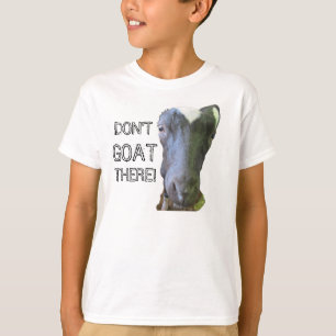 Geitenvlees "NIET GOAT ER" Kinder basistekst T-shirt