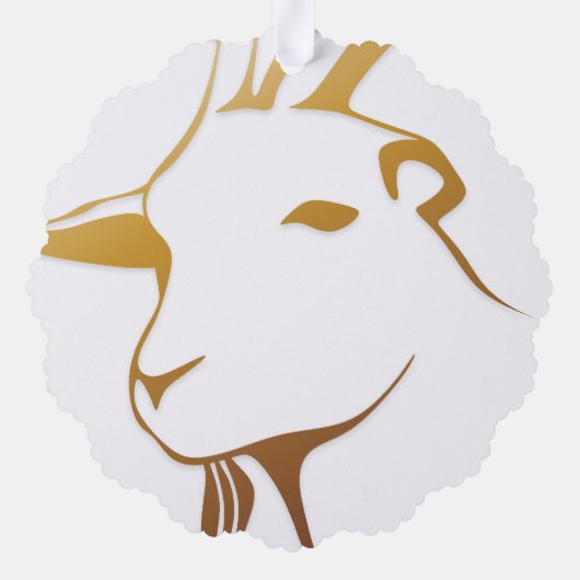 Geitenvlees Ornament Kaart (Achterkant)