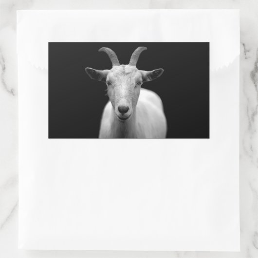 Geitenvlees Rechthoekige Sticker (Tas)