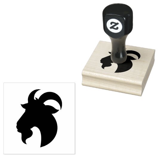 Geitenvlees Rubberstempel (Gestempeld)