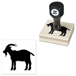Geitenvlees Rubberstempel