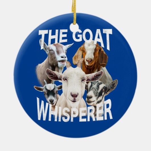 Geitenvlees van de geit keramisch ornament (Achterkant)