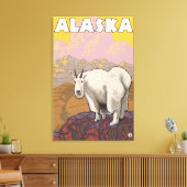 Geitenvlees — Vintage Travel Poster Canvas Afdruk (Insitu (Woonkamer))