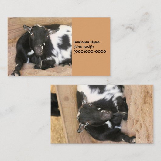 Geitenvlees Visitekaartje (Voorkant / Achterkant)