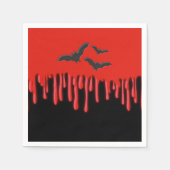 Geitenvlekken en rode druppelaar Bloedhalloween Pa Servet (Voorkant)