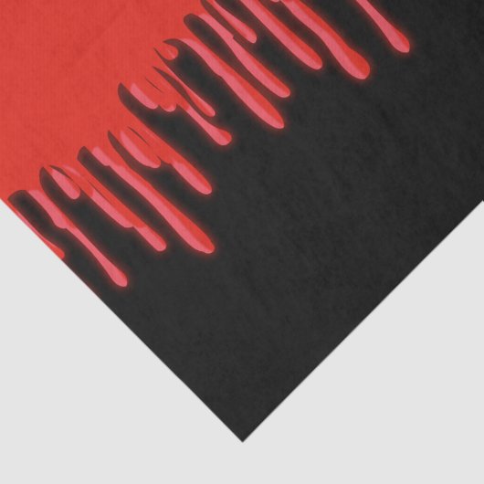 Geitenvlekken en rode druppelaar Bloedhalloween Pa Tissuepapier (Detail)