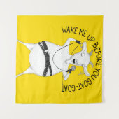 Geitenzingend George| cadeau voor geitenliefhebber Wandkleed (Voorkant (horizontaal))